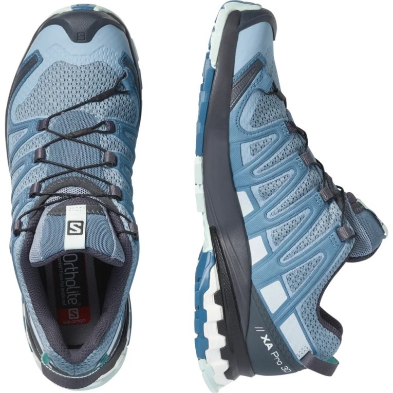 Sapatilhas Trail Running Salomon Xa Pro 3d V8 Feminino Azuis | PT V60518